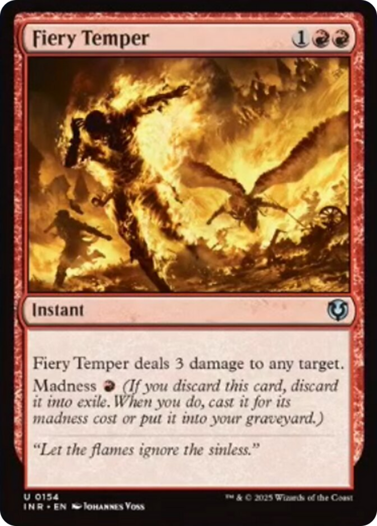 Fiery Temper [Innistrad Remastered] | Deep Dive Games St. Marys