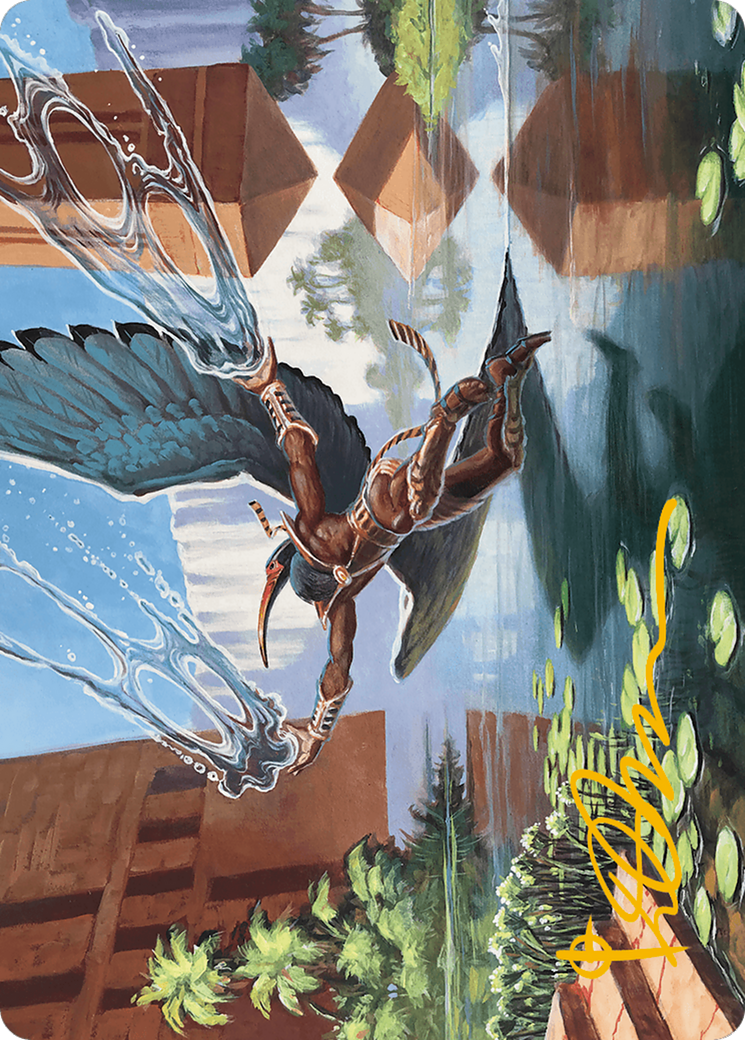 Nadu, Winged Wisdom Art Card (Gold-Stamped Signature) [Modern Horizons 3 Art Series] | Deep Dive Games St. Marys