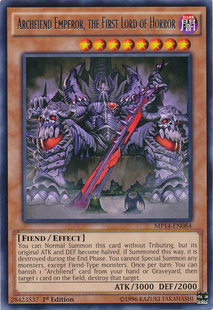 Archfiend Emperor, the First Lord of Horror [MP14-EN084] Rare | Deep Dive Games St. Marys