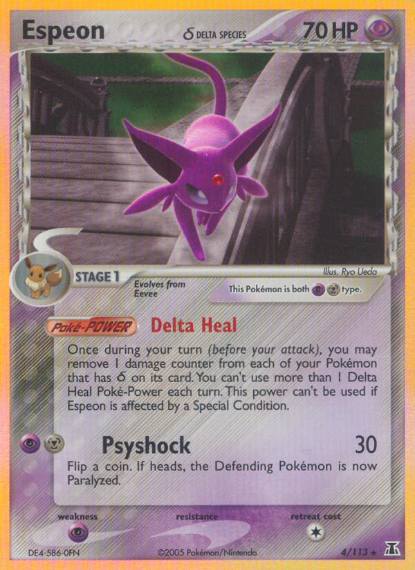 Espeon (4/113)(Delta Species) [EX: Delta Species] | Deep Dive Games St. Marys