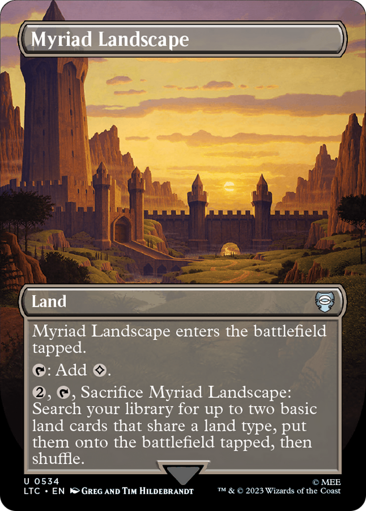 Myriad Landscape (Borderless) [The Lord of the Rings: Tales of Middle-Earth Commander] | Deep Dive Games St. Marys