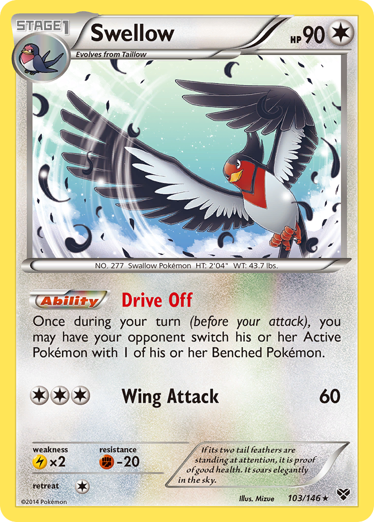 Swellow (103/146) [XY: Base Set] | Deep Dive Games St. Marys