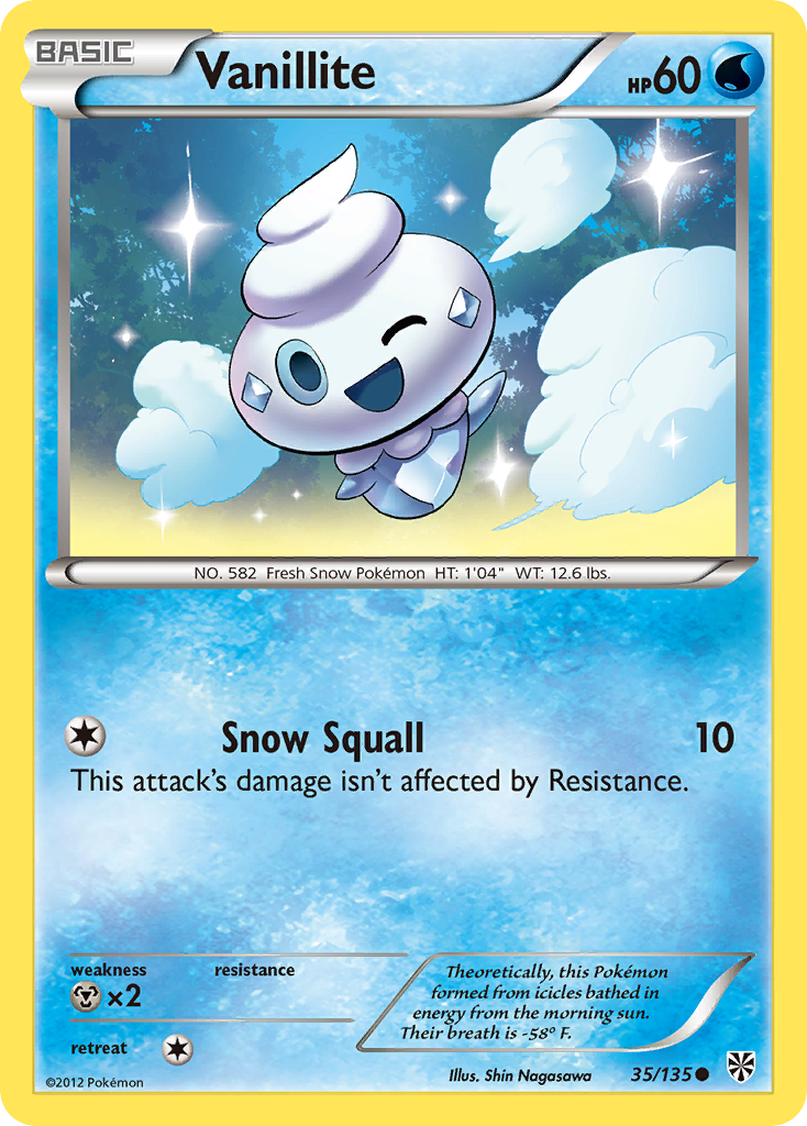 Vanillite (35/135) [Black & White: Plasma Storm] | Deep Dive Games St. Marys