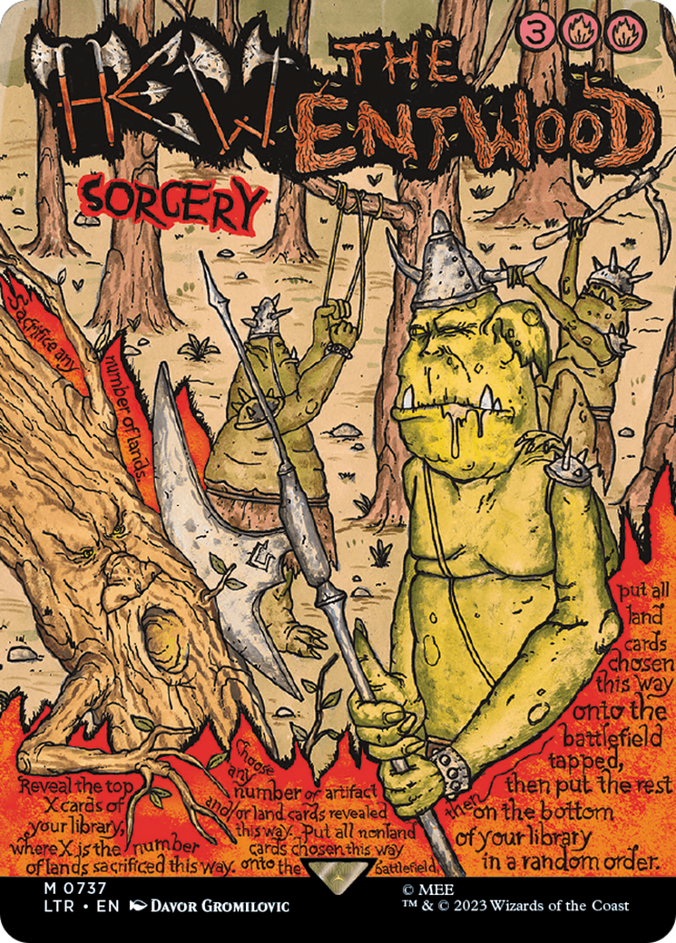 Hew the Entwood (Borderless Poster) [The Lord of the Rings: Tales of Middle-Earth] | Deep Dive Games St. Marys