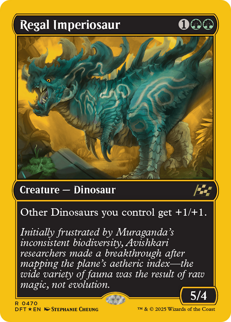 Regal Imperiosaur (First-Place Foil) [Aetherdrift] | Deep Dive Games St. Marys