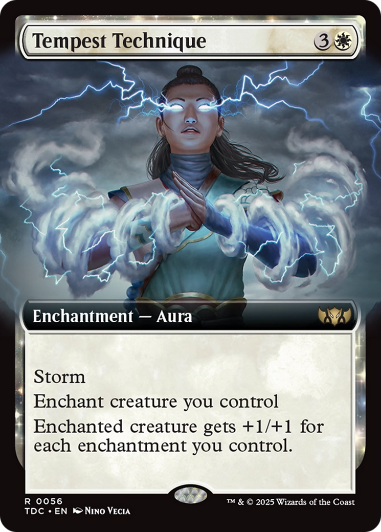 Tempest Technique (Extended Art) [Tarkir: Dragonstorm Commander] | Deep Dive Games St. Marys