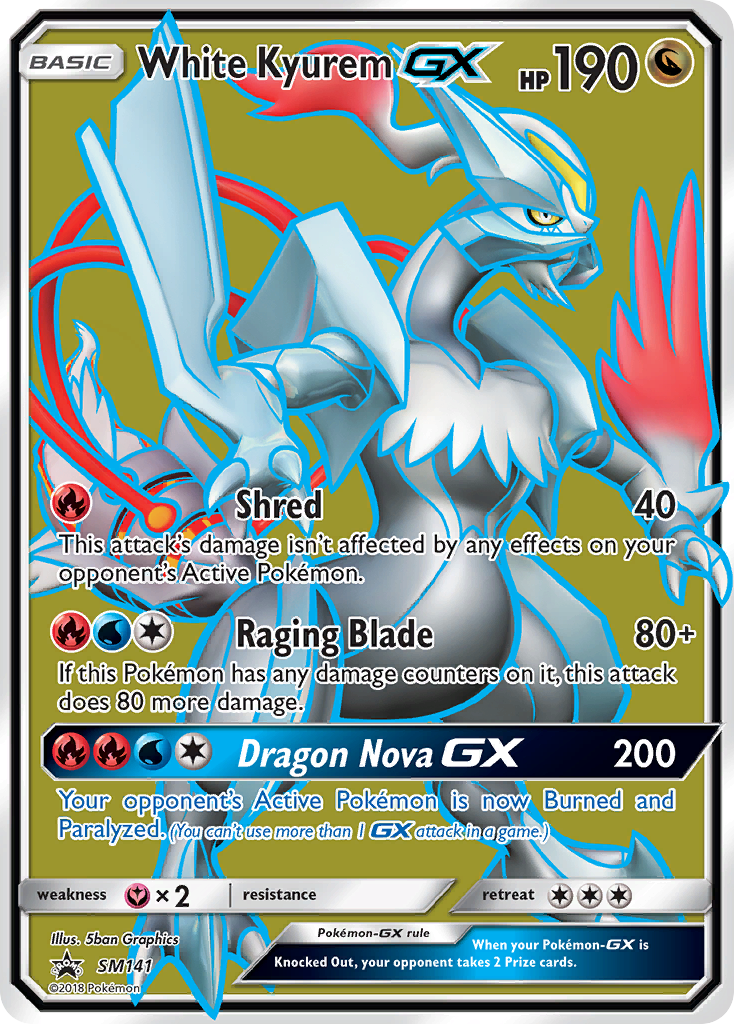 White Kyurem GX (SM141) [Sun & Moon: Black Star Promos] | Deep Dive Games St. Marys