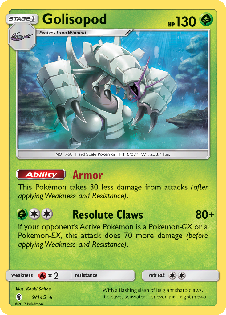 Golisopod (9/145) [Sun & Moon: Guardians Rising] | Deep Dive Games St. Marys