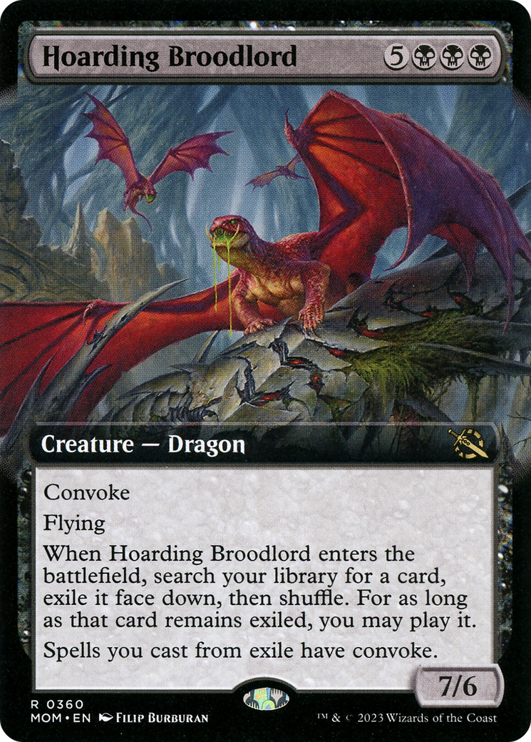 Hoarding Broodlord (Extended Art) [March of the Machine] | Deep Dive Games St. Marys