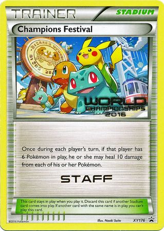 Champions Festival 2016 Staff (XY176) [XY: Black Star Promos] | Deep Dive Games St. Marys