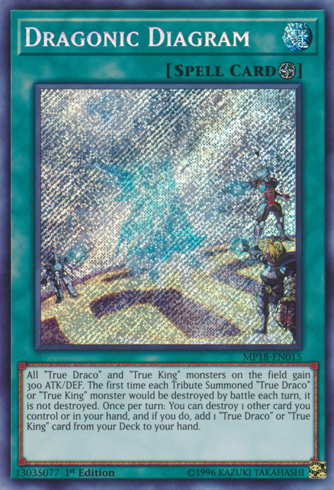 Dragonic Diagram [MP18-EN015] Secret Rare | Deep Dive Games St. Marys