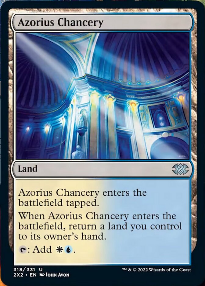 Azorius Chancery [Double Masters 2022] | Deep Dive Games St. Marys