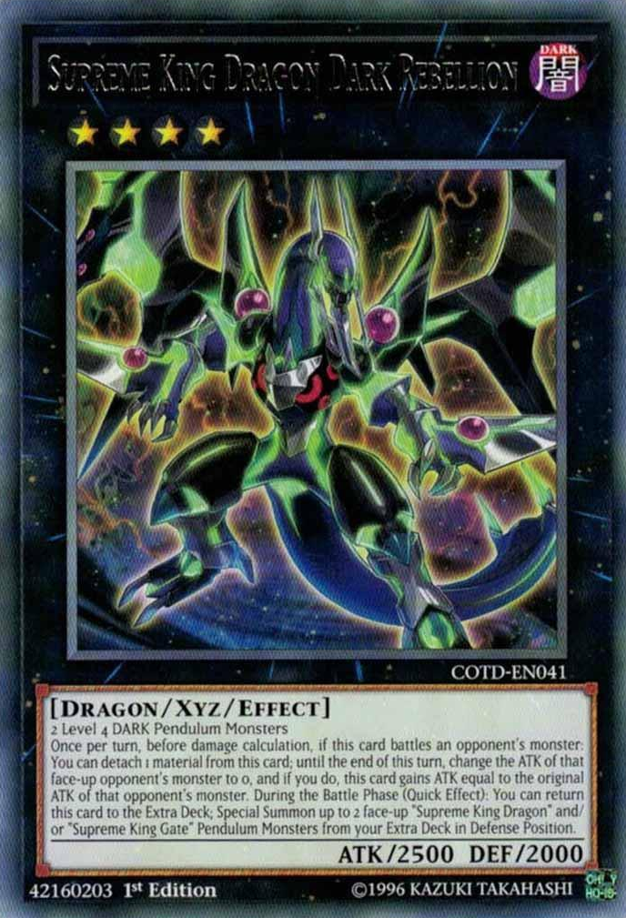 Supreme King Dragon Dark Rebellion [COTD-EN041] Rare | Deep Dive Games St. Marys