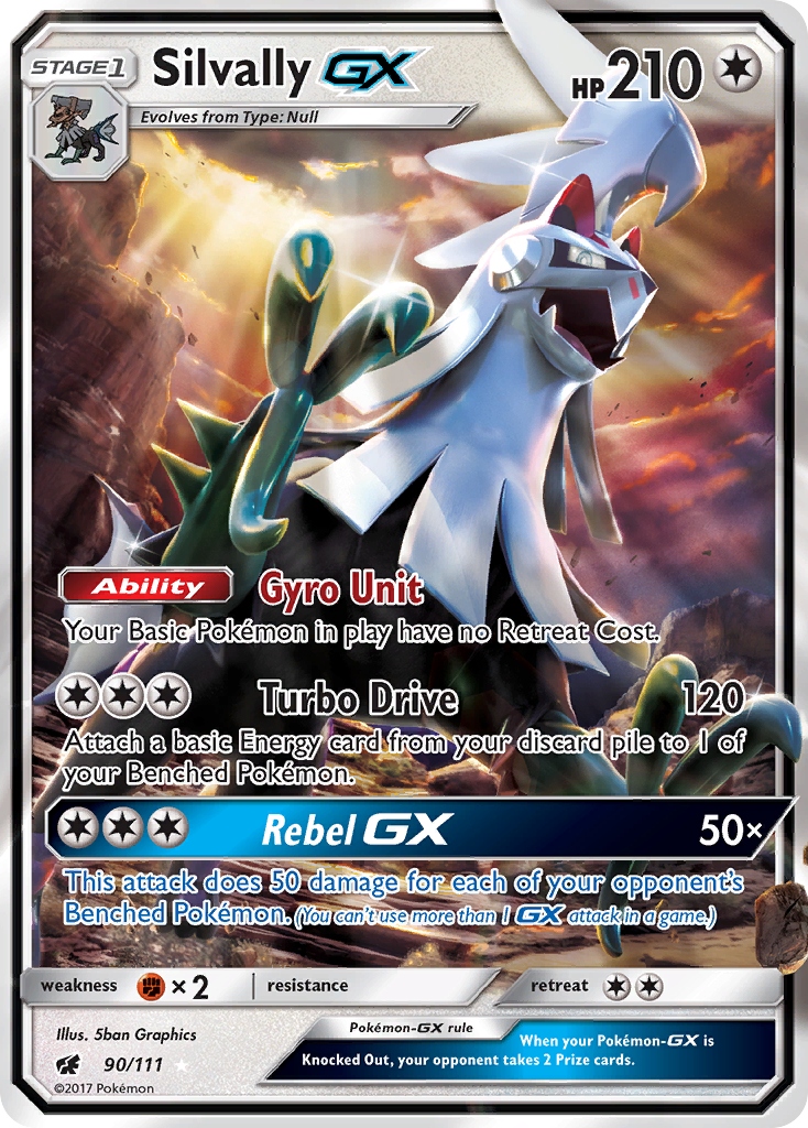 Silvally GX (90/111) [Sun & Moon: Crimson Invasion] | Deep Dive Games St. Marys