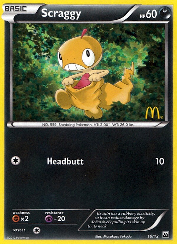 Scraggy (10/12) [McDonald's Promos: 2012 Collection] | Deep Dive Games St. Marys