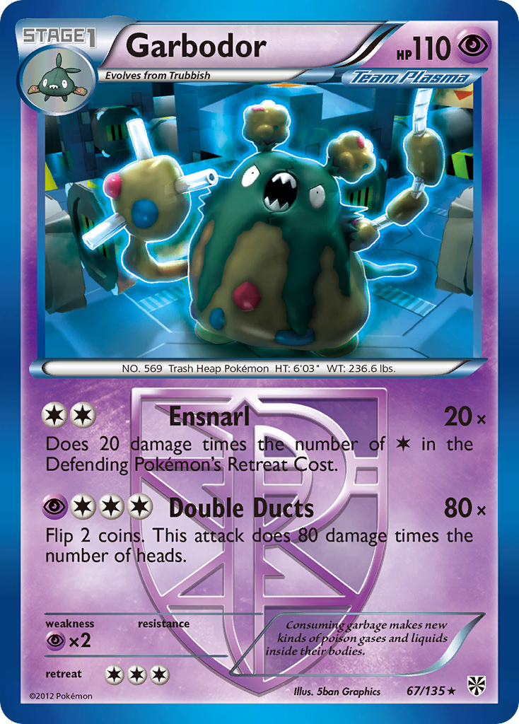 Garbodor (67/135) [Black & White: Plasma Storm] | Deep Dive Games St. Marys