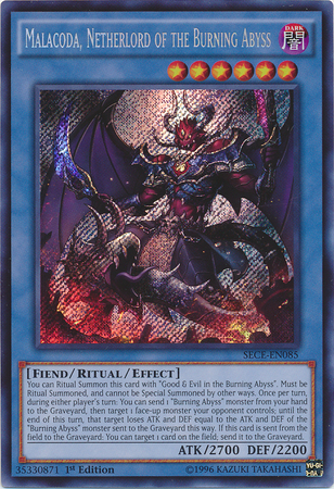 Malacoda, Netherlord of the Burning Abyss [SECE-EN085] Secret Rare | Deep Dive Games St. Marys