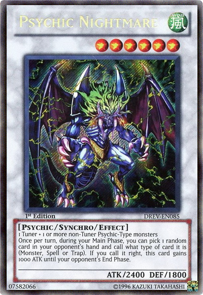 Psychic Nightmare [DREV-EN085] Secret Rare | Deep Dive Games St. Marys