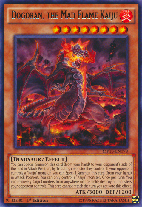 Dogoran, the Mad Flame Kaiju [MP16-EN098] Rare | Deep Dive Games St. Marys