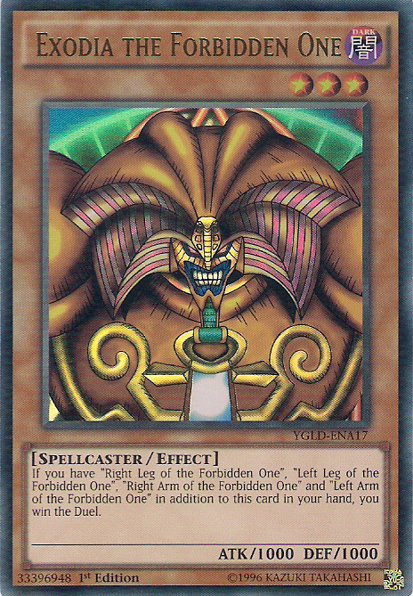 Exodia the Forbidden One [YGLD-ENA17] Ultra Rare | Deep Dive Games St. Marys