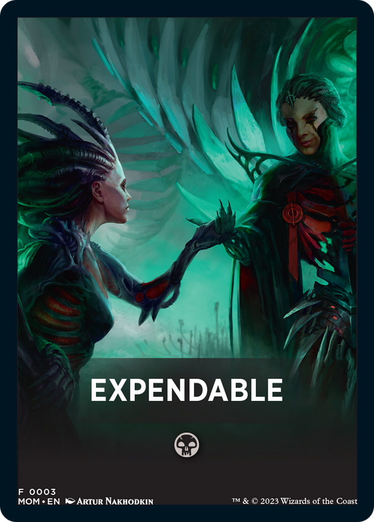 Expendable Theme Card [March of the Machine Tokens] | Deep Dive Games St. Marys