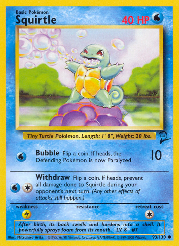 Squirtle (93/130) [Base Set 2] | Deep Dive Games St. Marys