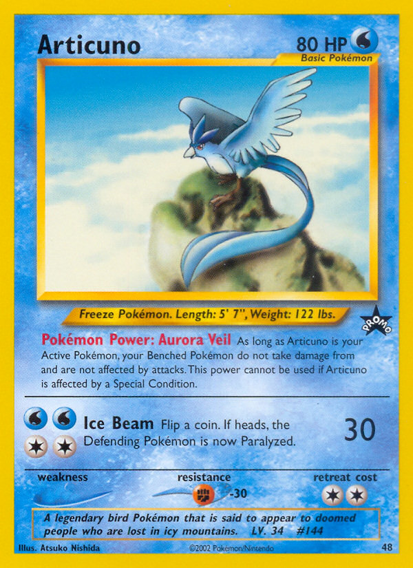 Articuno (48) [Wizards of the Coast: Black Star Promos] | Deep Dive Games St. Marys