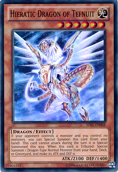 Hieratic Dragon of Tefnuit [AP01-EN008] Super Rare | Deep Dive Games St. Marys