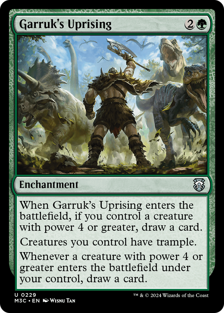 Garruk's Uprising (Ripple Foil) [Modern Horizons 3 Commander] | Deep Dive Games St. Marys