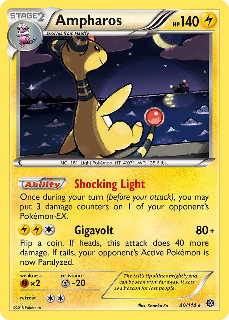 Ampharos (40/114) [XY: Steam Siege] | Deep Dive Games St. Marys