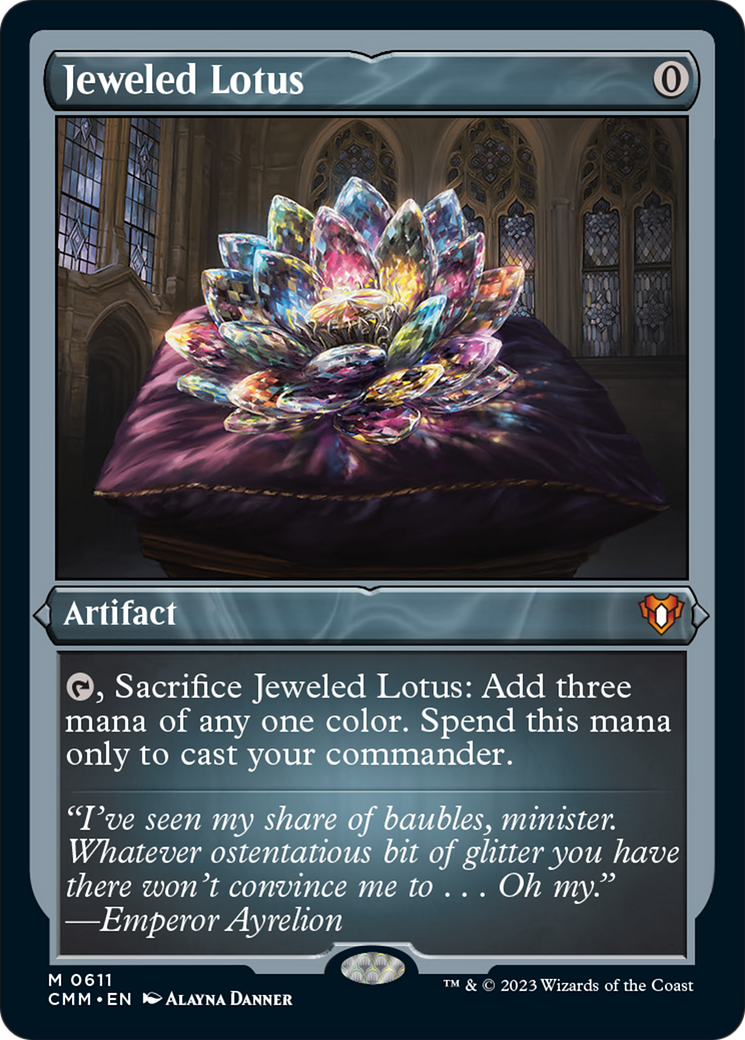 Jeweled Lotus (Foil Etched) [Commander Masters] | Deep Dive Games St. Marys