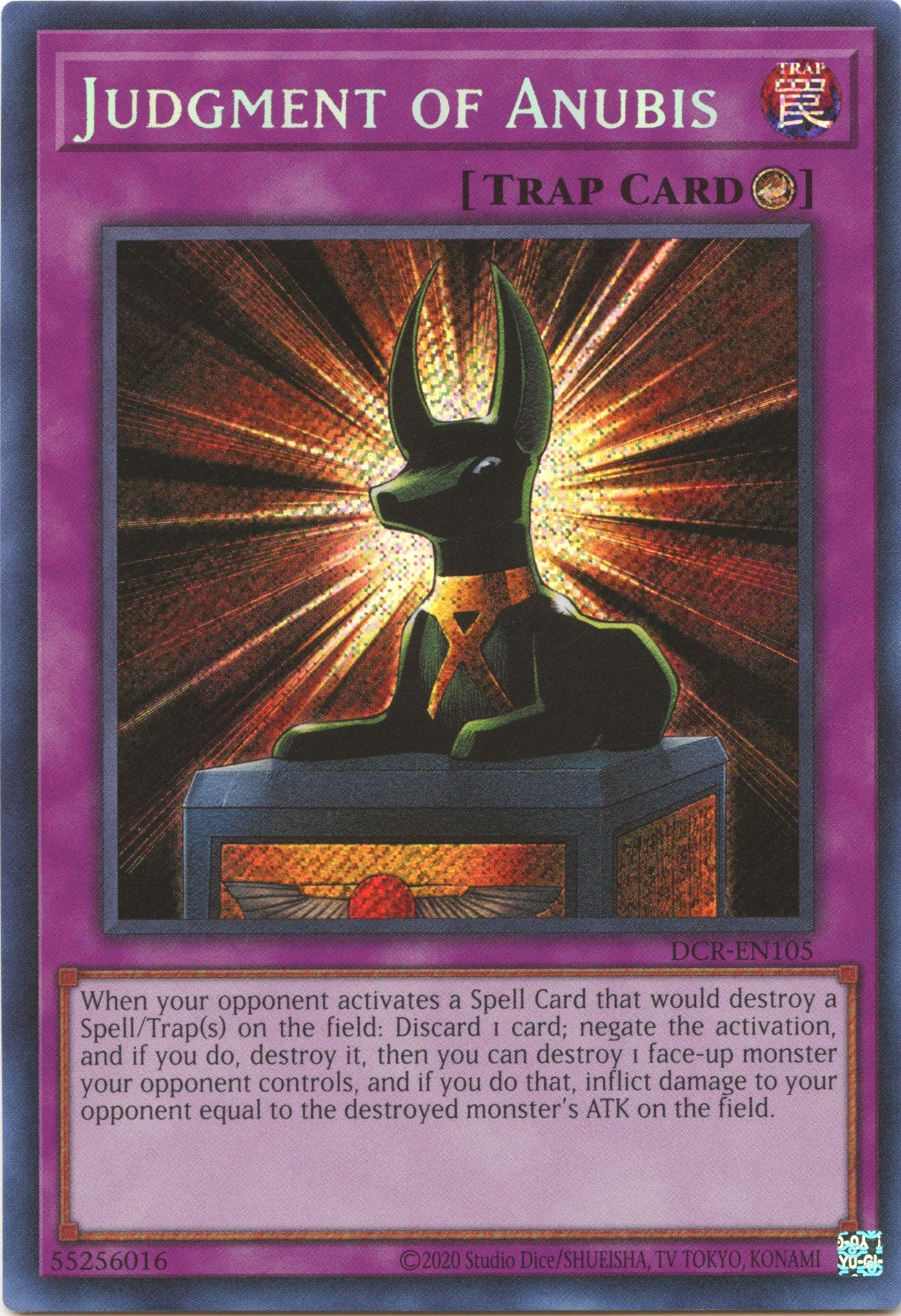 Judgment of Anubis (25th Anniversary) [DCR-EN105] Secret Rare | Deep Dive Games St. Marys