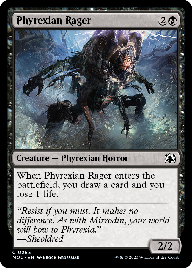 Phyrexian Rager [March of the Machine Commander] | Deep Dive Games St. Marys