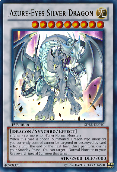 Azure-Eyes Silver Dragon [SDBE-EN040] Ultra Rare | Deep Dive Games St. Marys