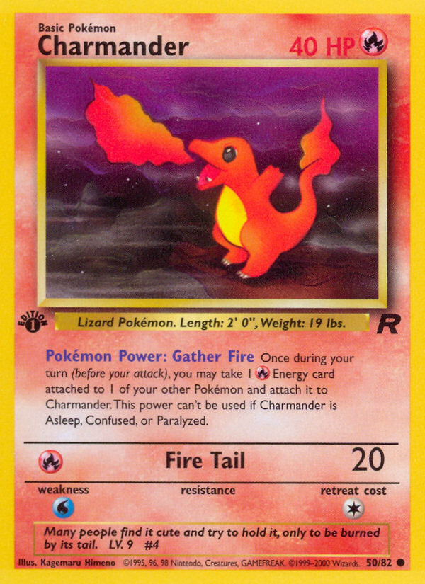 Charmander (50/82) [Team Rocket 1st Edition] | Deep Dive Games St. Marys