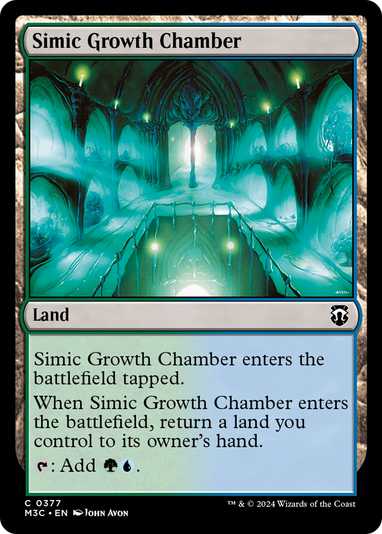 Simic Growth Chamber (Ripple Foil) [Modern Horizons 3 Commander] | Deep Dive Games St. Marys