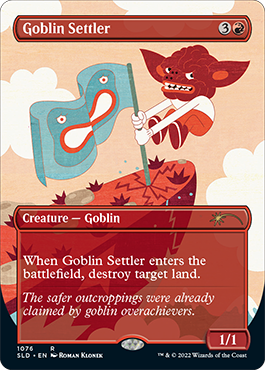 Goblin Settler (Borderless) [Secret Lair Drop Series] | Deep Dive Games St. Marys