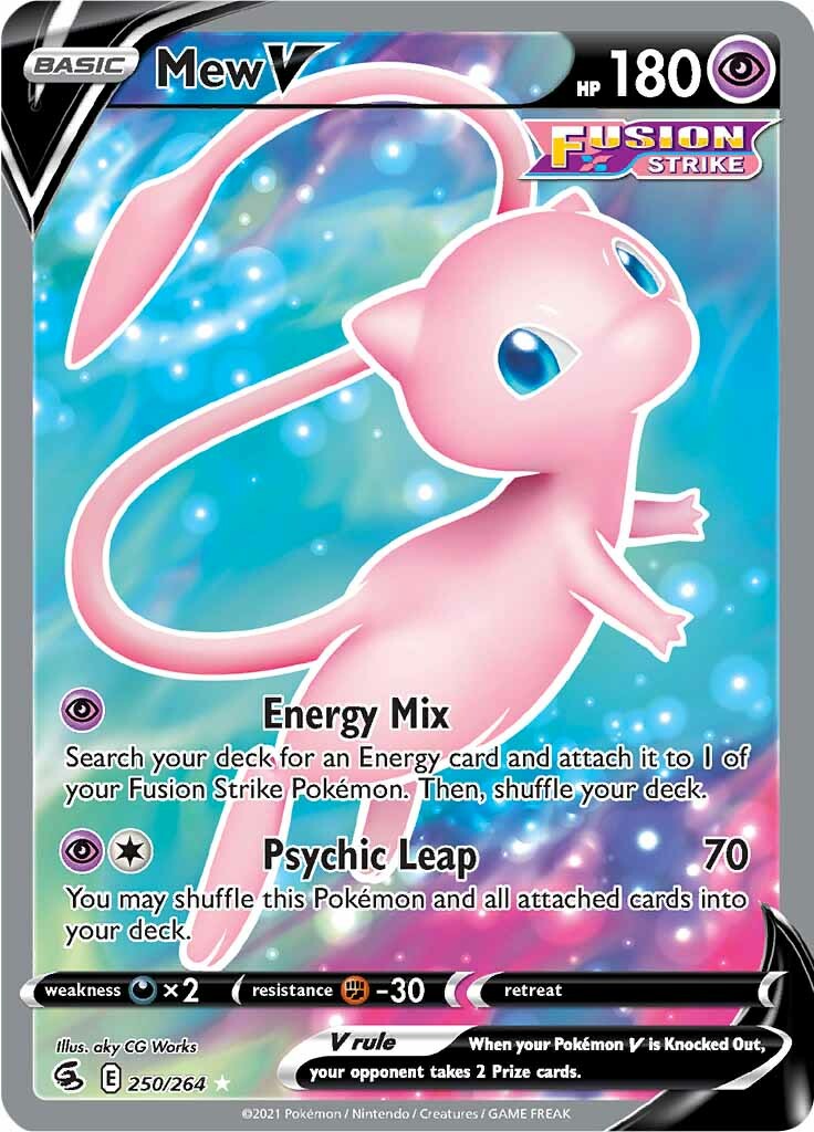 Mew V (250/264) [Sword & Shield: Fusion Strike] | Deep Dive Games St. Marys