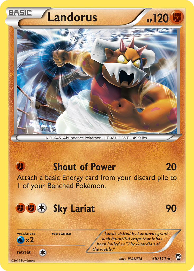 Landorus (58/111) [XY: Furious Fists] | Deep Dive Games St. Marys