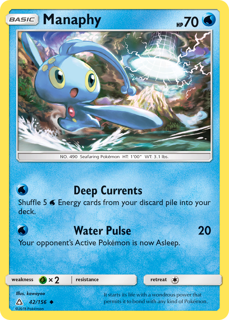 Manaphy (42/156) [Sun & Moon: Ultra Prism] | Deep Dive Games St. Marys