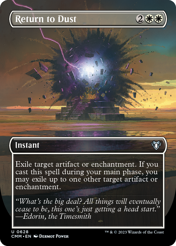 Return to Dust (Borderless Alternate Art) [Commander Masters] | Deep Dive Games St. Marys