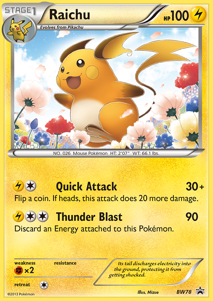 Raichu (BW78) [Black & White: Black Star Promos] | Deep Dive Games St. Marys