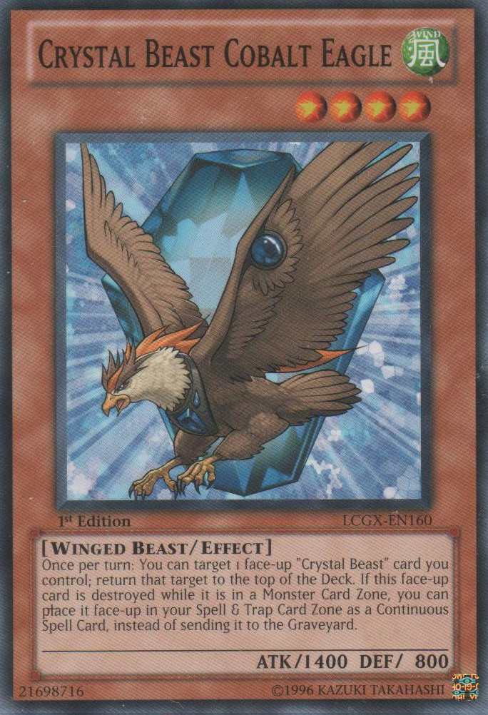 Crystal Beast Cobalt Eagle [LCGX-EN160] Common | Deep Dive Games St. Marys