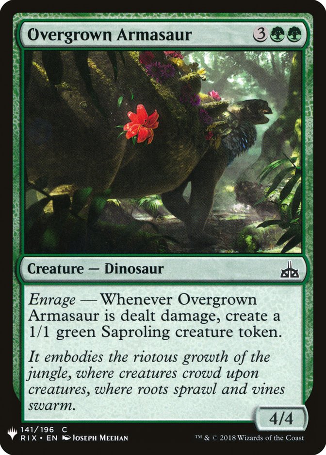 Overgrown Armasaur [Mystery Booster] | Deep Dive Games St. Marys