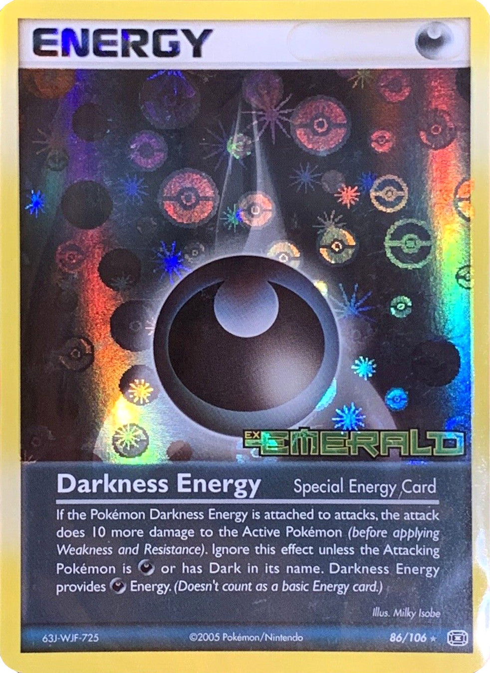 Darkness Energy (86/106) (Stamped) [EX: Emerald] | Deep Dive Games St. Marys