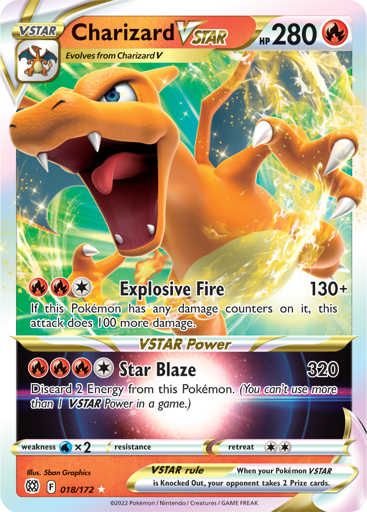 Charizard VSTAR (018/172) [Sword & Shield: Brilliant Stars] | Deep Dive Games St. Marys