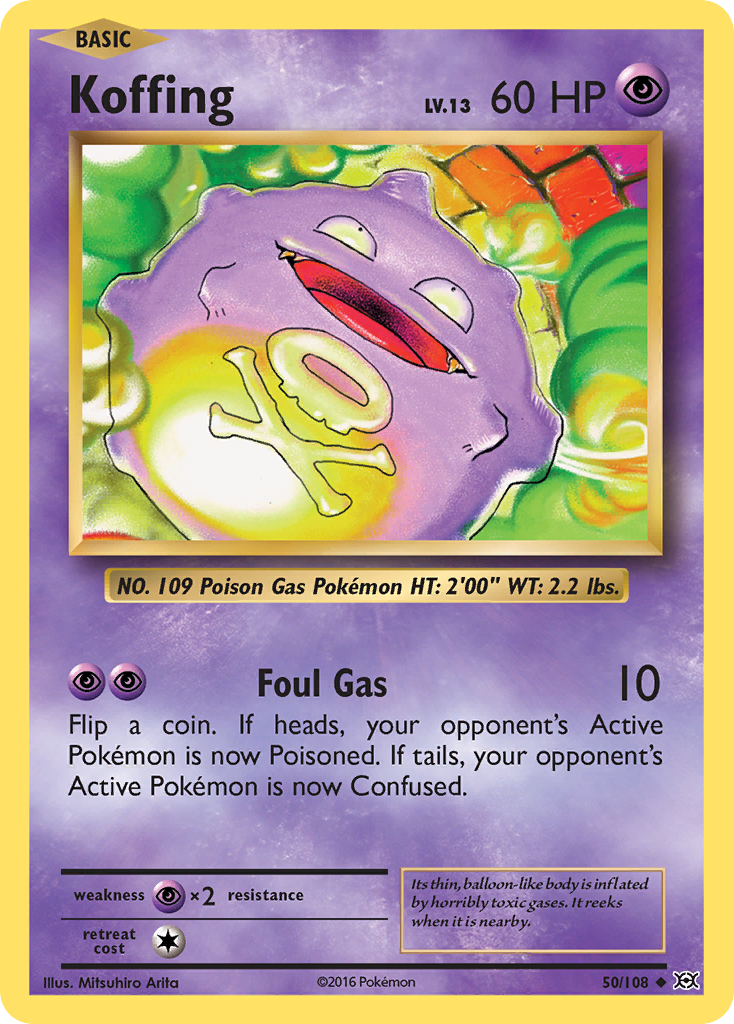 Koffing (50/108) [XY: Evolutions] | Deep Dive Games St. Marys