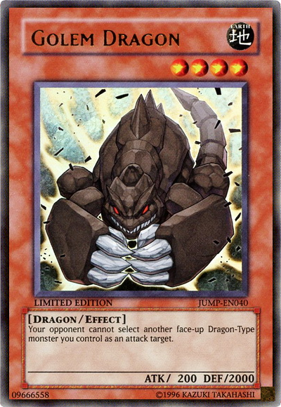 Golem Dragon [JUMP-EN040] Ultra Rare | Deep Dive Games St. Marys