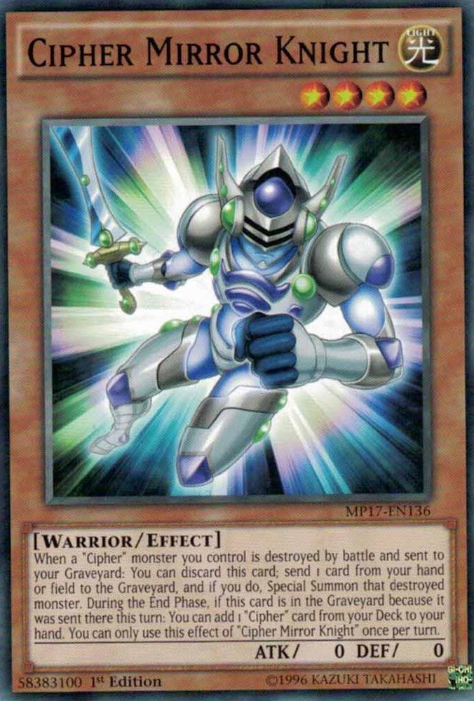 Cipher Mirror Knight [MP17-EN136] Common | Deep Dive Games St. Marys