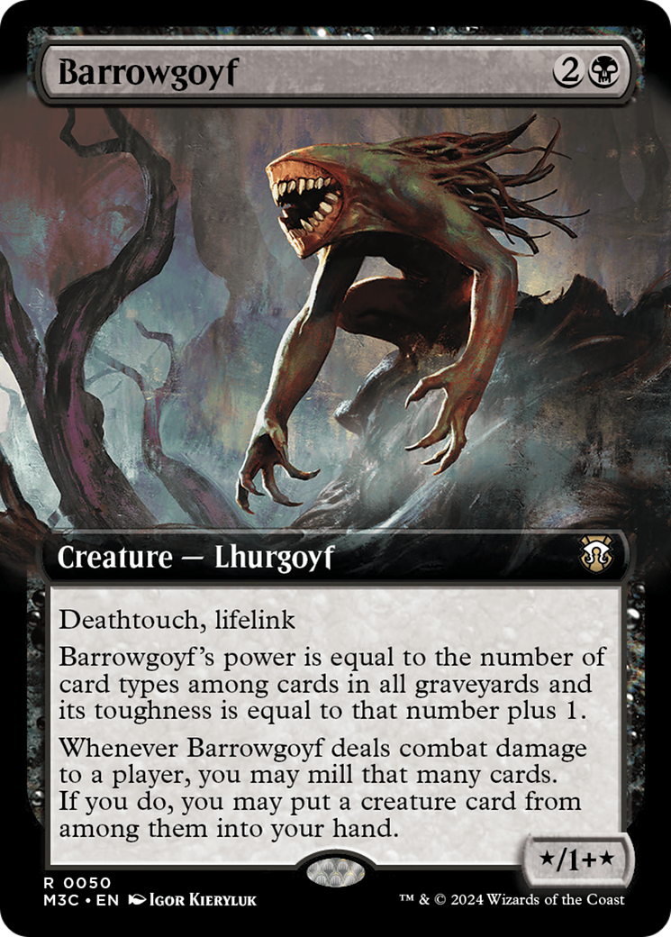 Barrowgoyf (Extended Art) [Modern Horizons 3 Commander] | Deep Dive Games St. Marys